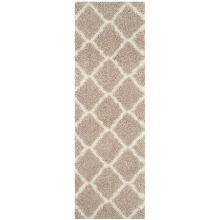 Safavieh Montreal Shag Runner Rug, Beige and Ivory - 2 ft. - 3 in. x 7 ft. SGM866C-27
